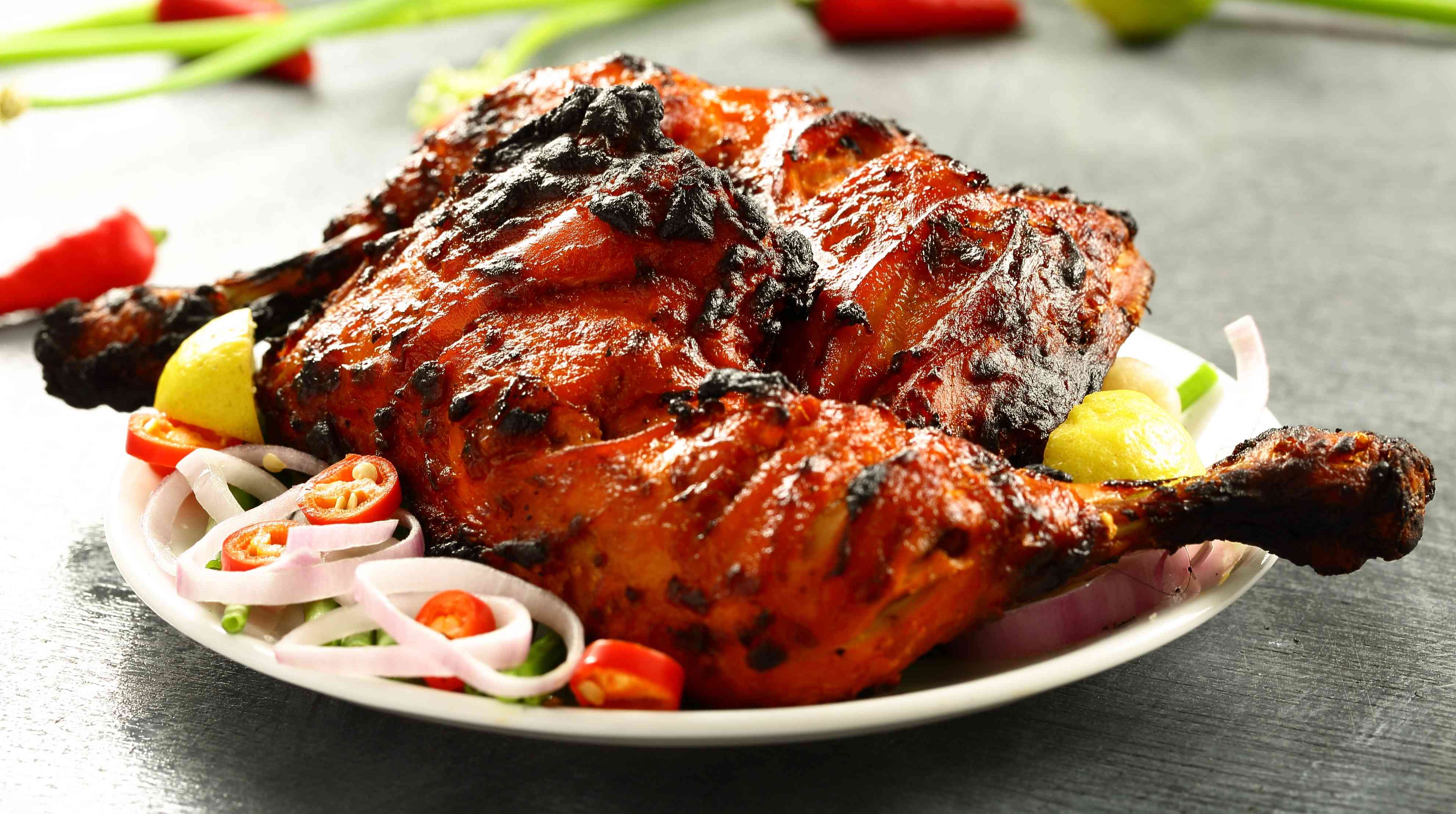 chicken tandure half