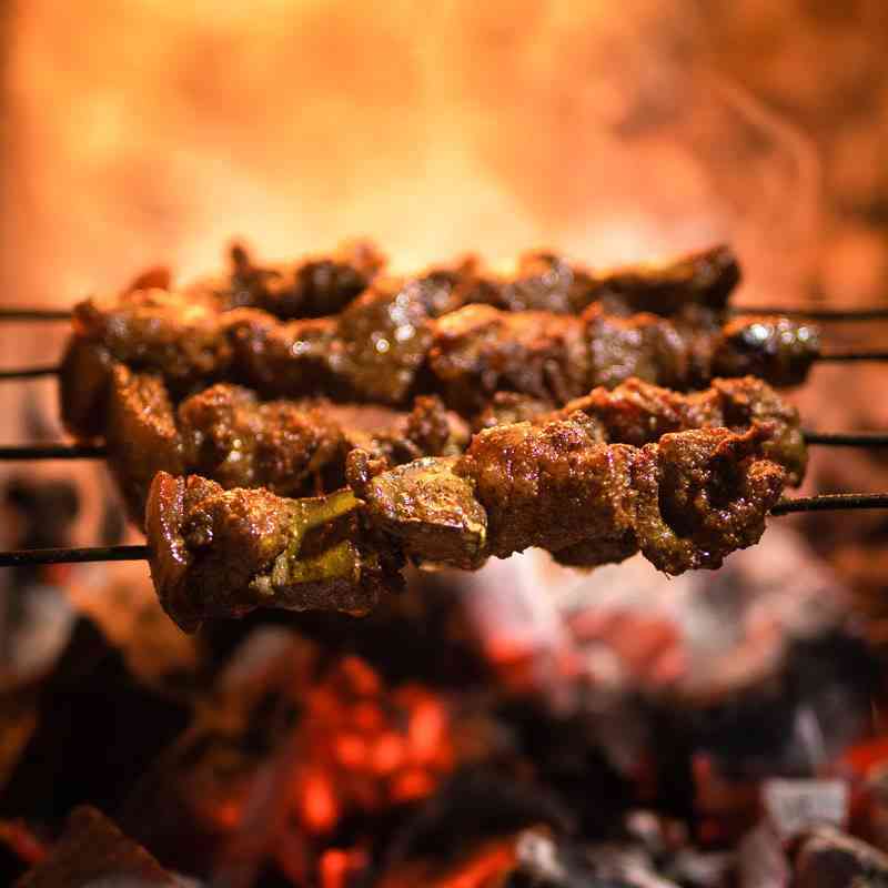 Mutton sekuwa plater