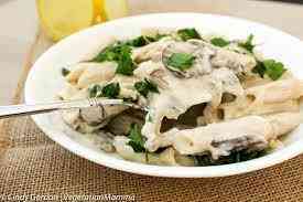Penne Alfredo Mushroom